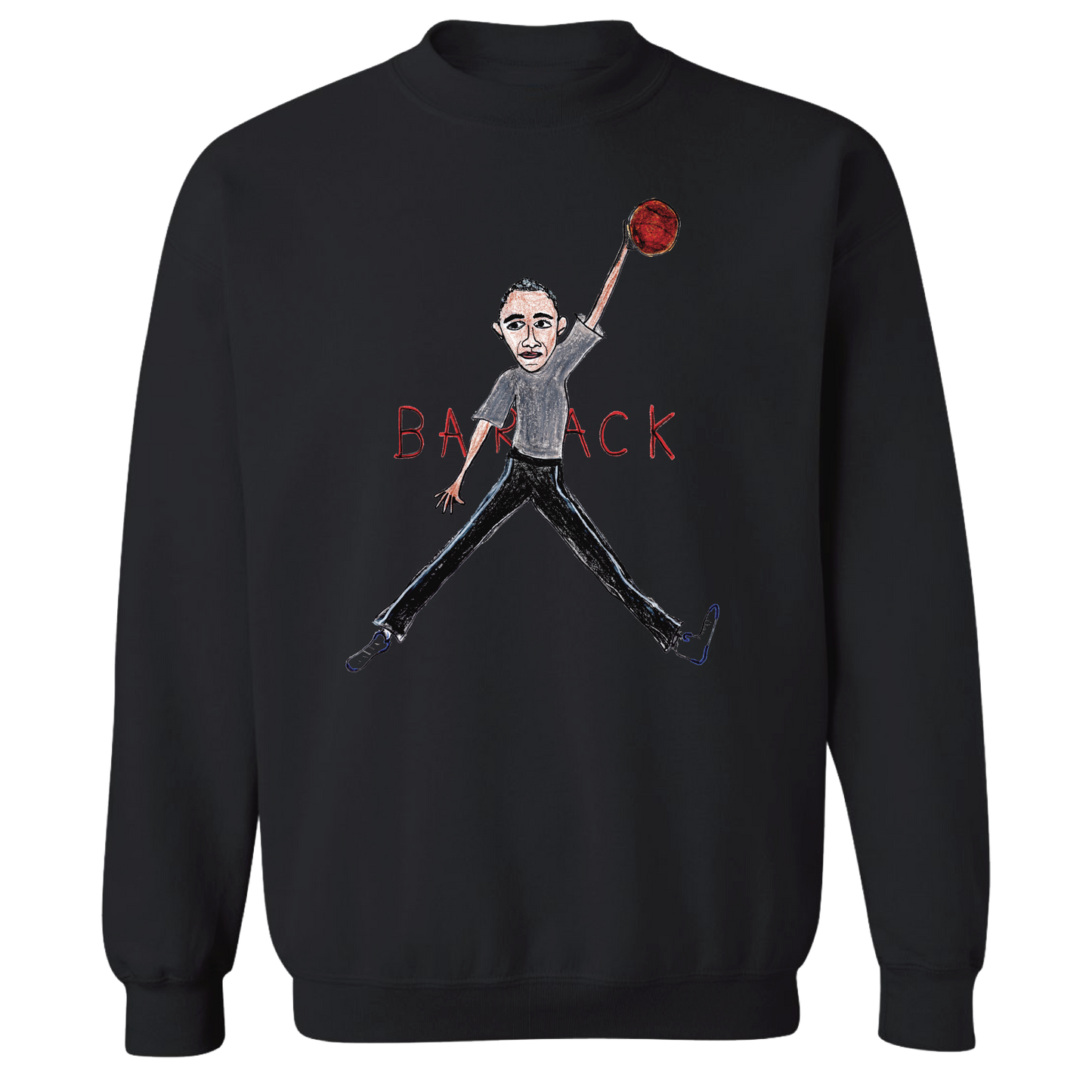 Air Barack Lightweight Crewneck Sweatshirt (Black)
