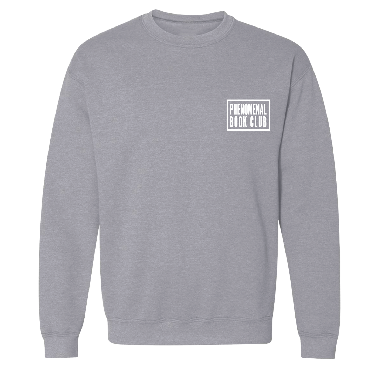 Phenomenal Book Club Lightweight Crewneck Sweatshirt (Grey)