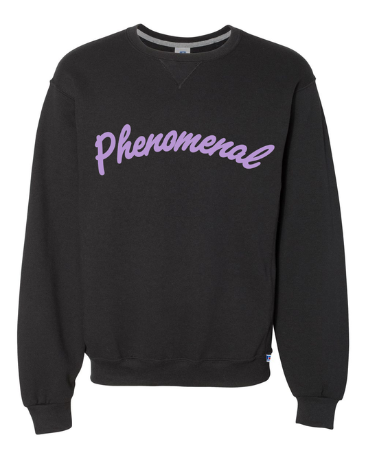 Phenomenal x Russell Athletic Midweight Crewneck Sweatshirt (Black/Purple)