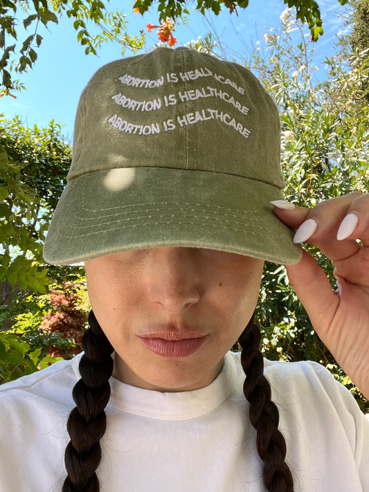 Abortion Is Healthcare Hat (Phenomenal x Read Receipts) - Khaki