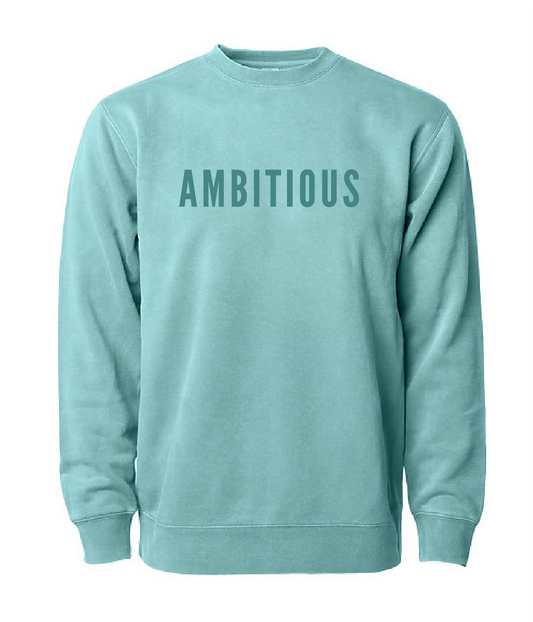 Ambitious Soft Garment Dye Crewneck Sweatshirt (Mint)