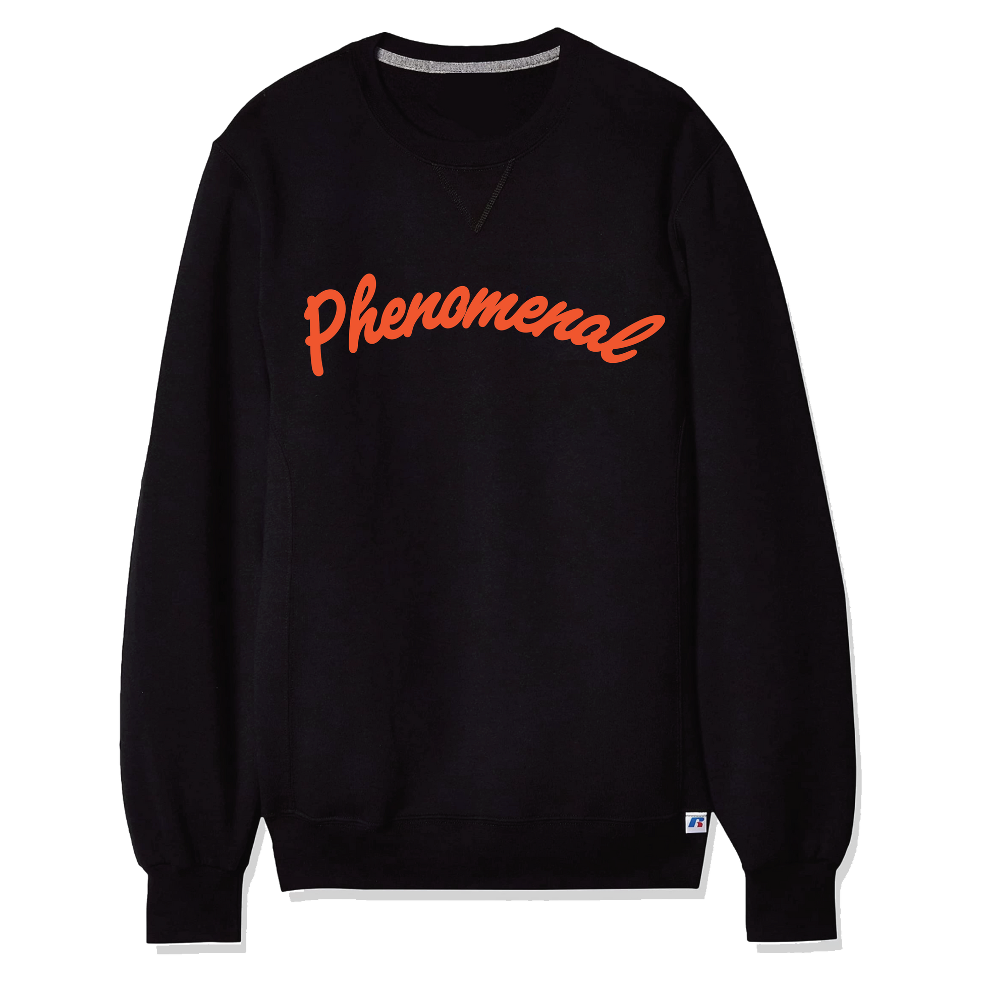 Phenomenal x Russell Athletic Midweight Crewneck Sweatshirt Black Ora PHENOMENAL