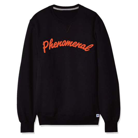 Phenomenal x Russell Athletic Midweight Crewneck Sweatshirt (Black/Orange)