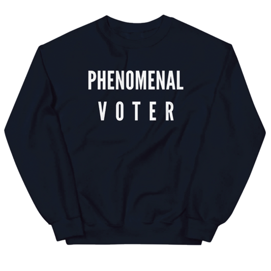 Phenomenal Voter Lightweight Crewneck Sweatshirt (Navy)