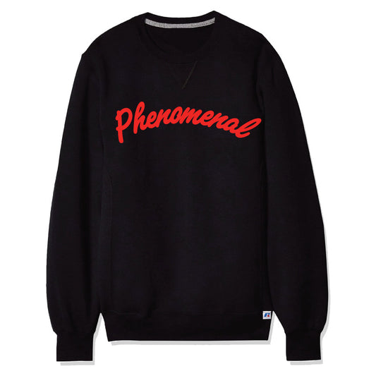 Phenomenal x Russell Athletic Midweight Crewneck Sweatshirt (Black/Red)