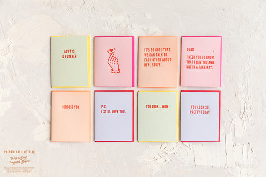 Phenomenal x "To All The Boys I've Loved Before" Letterpress Cards (Set Of  8)